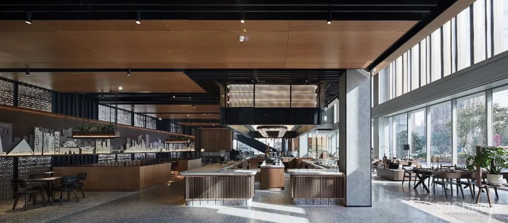 南京万科未来城售楼处 效果图和实景照片