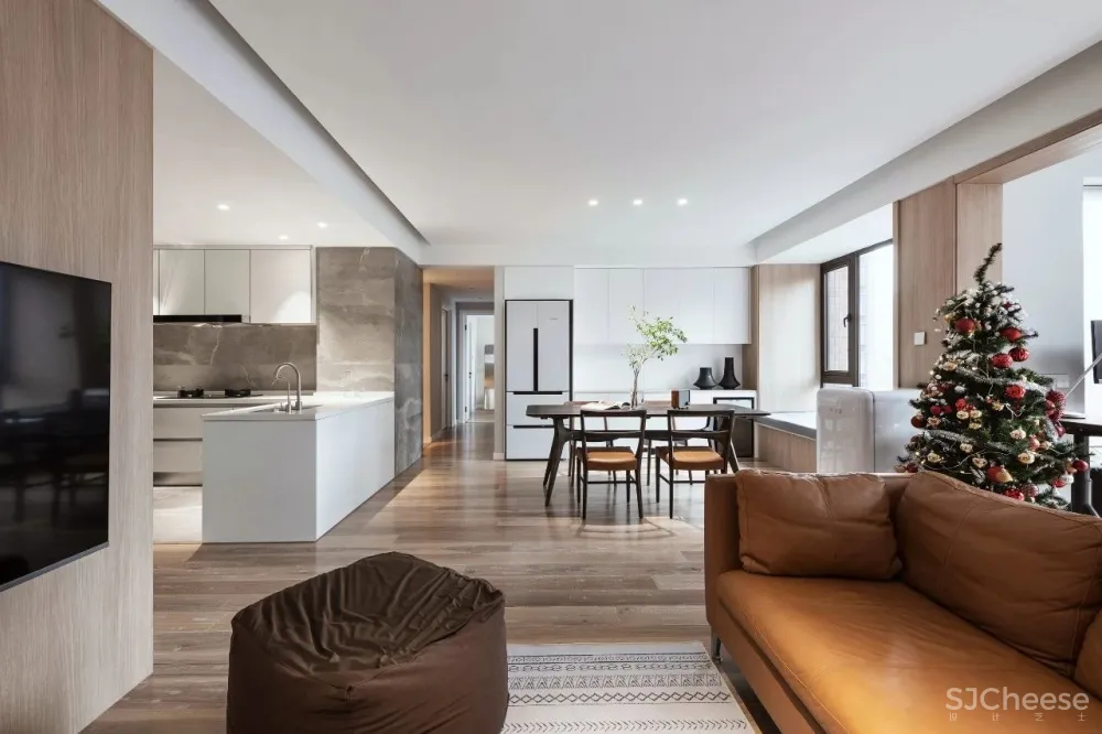 120㎡住一家三口,以居住者的生活方式为核心,打造「互动型」亲子宅!