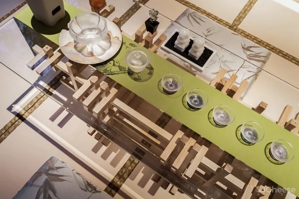 300㎡超美新中式：茶色悠然，新派雅趣！