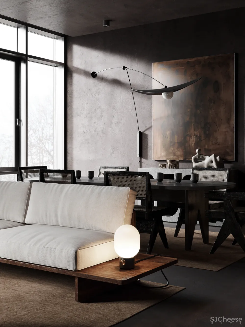 高冷色系空间,这质感太高级了!