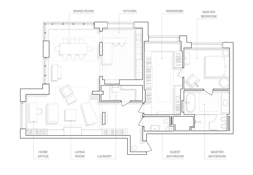 150㎡ 这样设计，一进门就被惊艳了