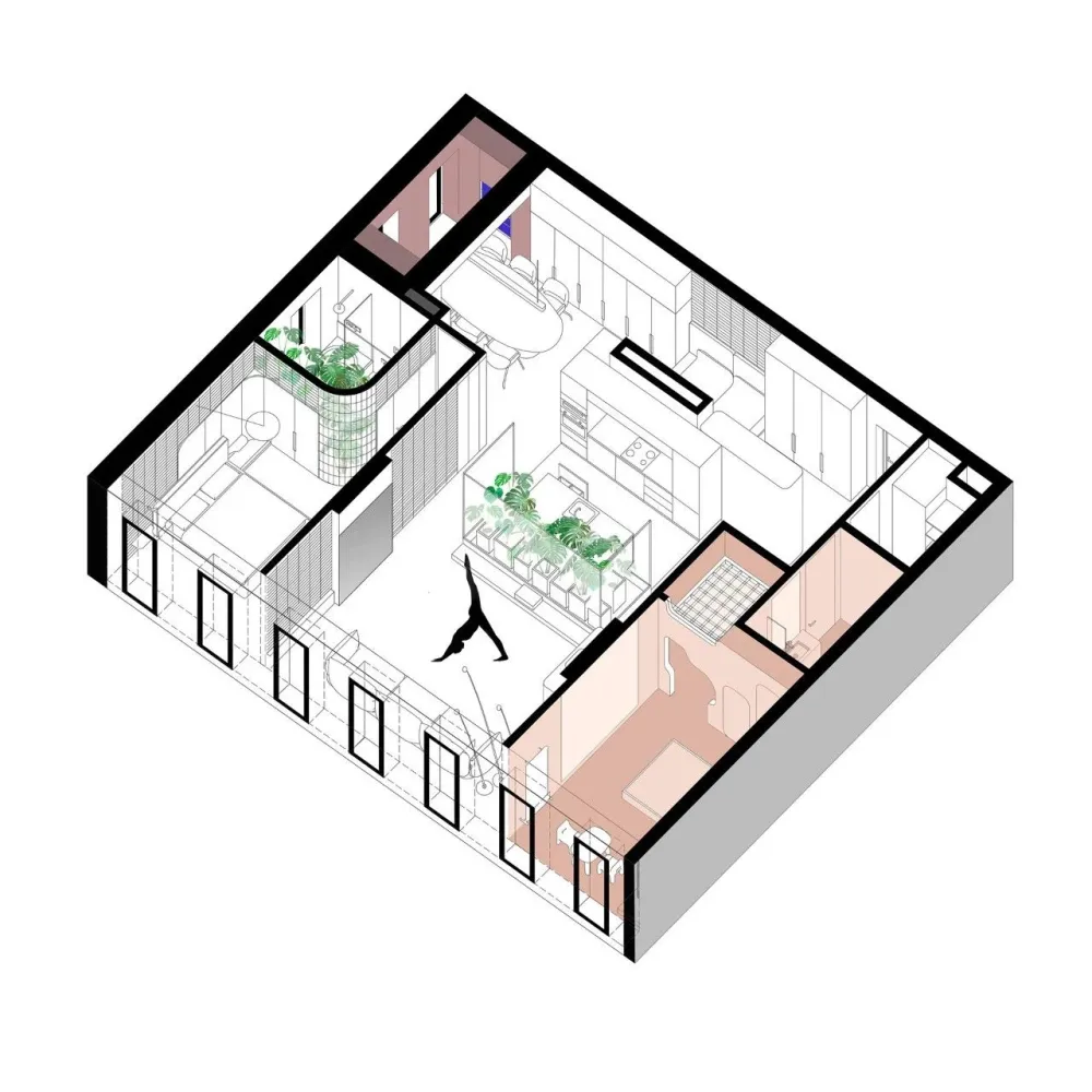 这 2 个小户型设计,空间小、颜值高!