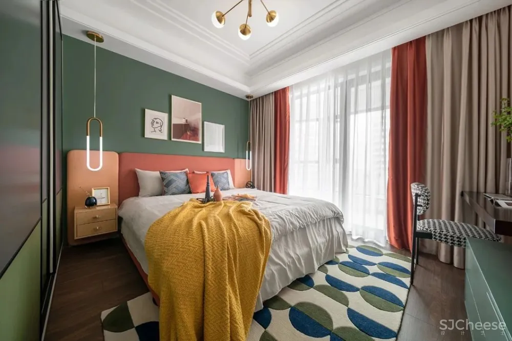 这样的撞色搭配,太美了!