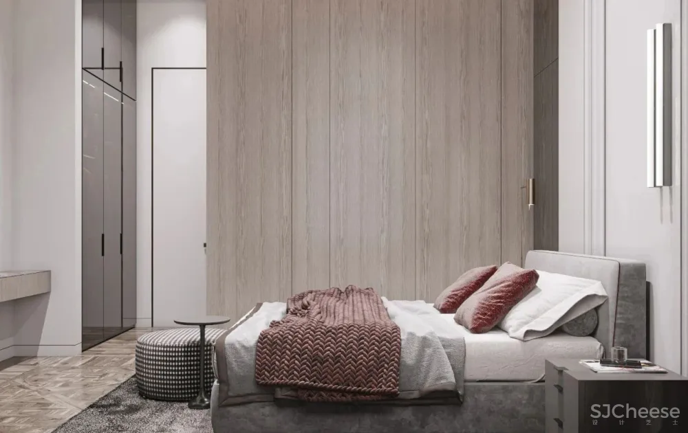 200㎡精致轻奢住宅,一抹低调红很高级!