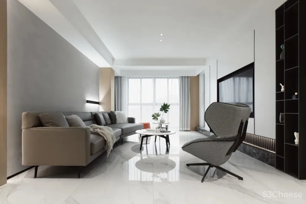 130㎡精装房改造，简约纯净的空间，才是生活的模样 初晨设计