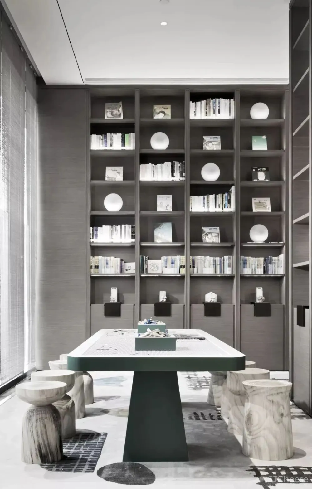 高级灰 新中式,融创广深春风岭南图书馆:以阅读的日常,镌刻一座精神地标