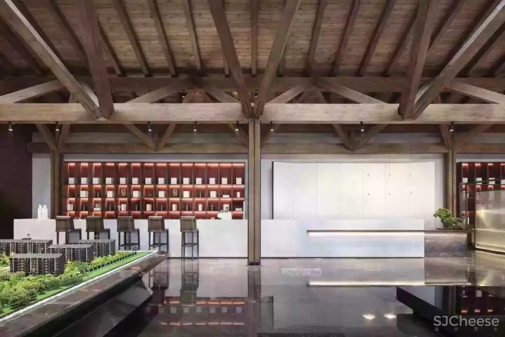 柏年印象设计 西安里城柳岸十里售楼中心 内敛的东方美学