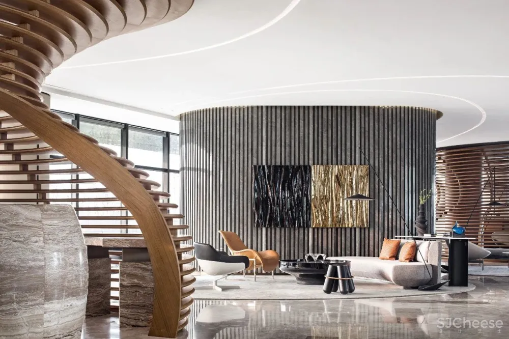 牧笛设计力作丨原木、灰砖,追求美感与质朴的平衡