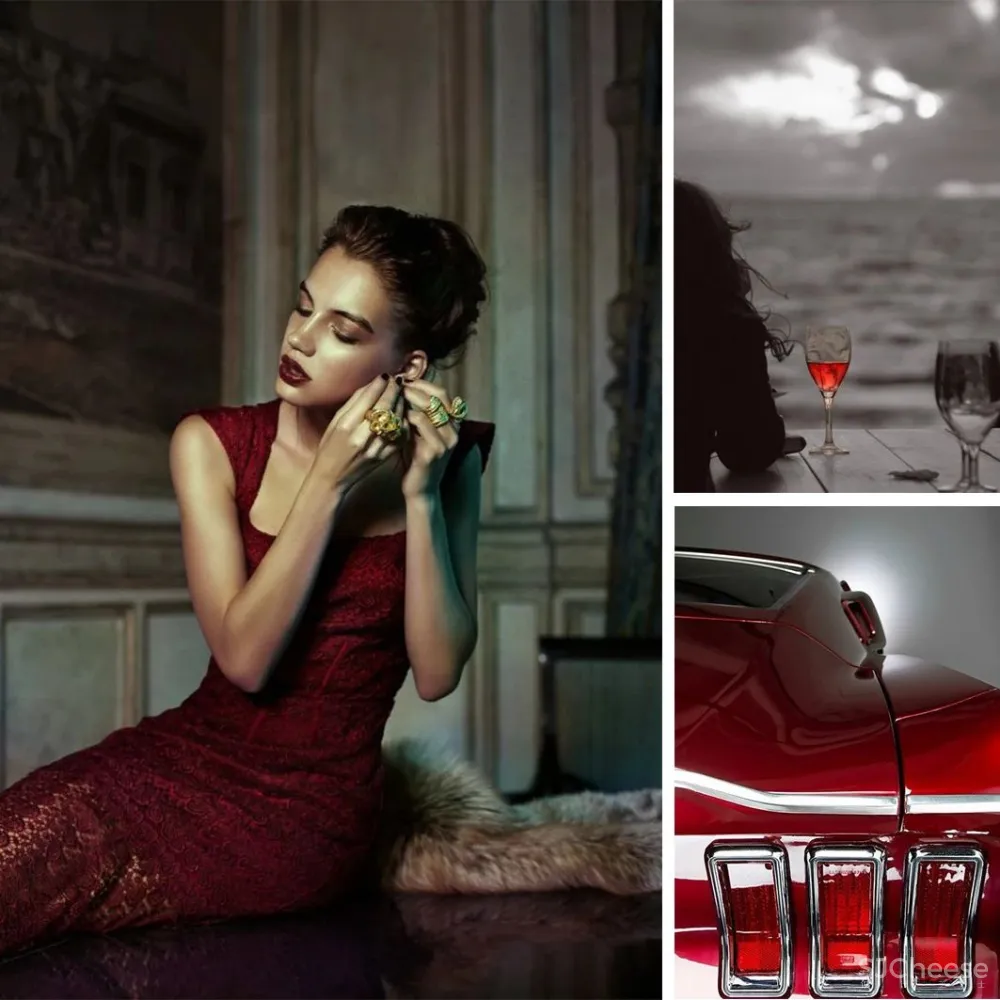 高级灰 红色，当代东方优雅美学的完美演绎