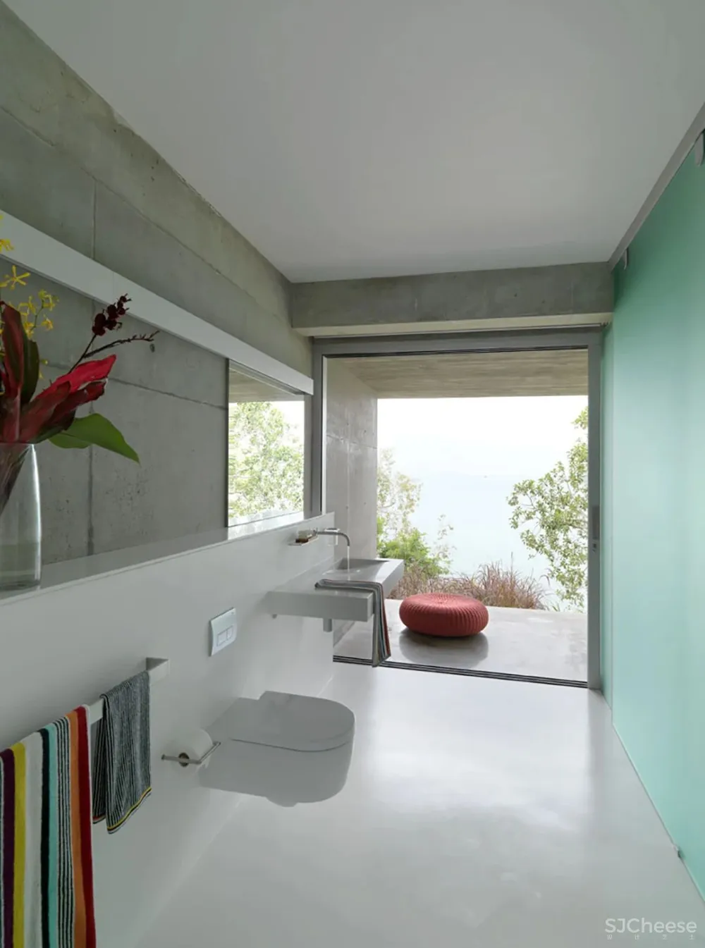 超酷的混凝土海景奢华别墅,深邃于空,容纳万境