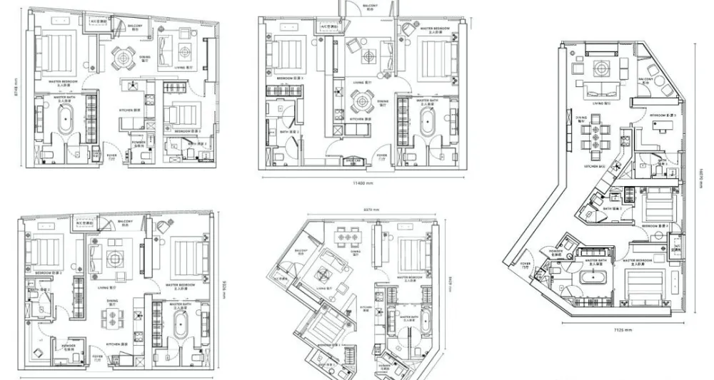 梁志天-Kelly Hoppen 吉隆坡豪宅新地标 四套样板间
