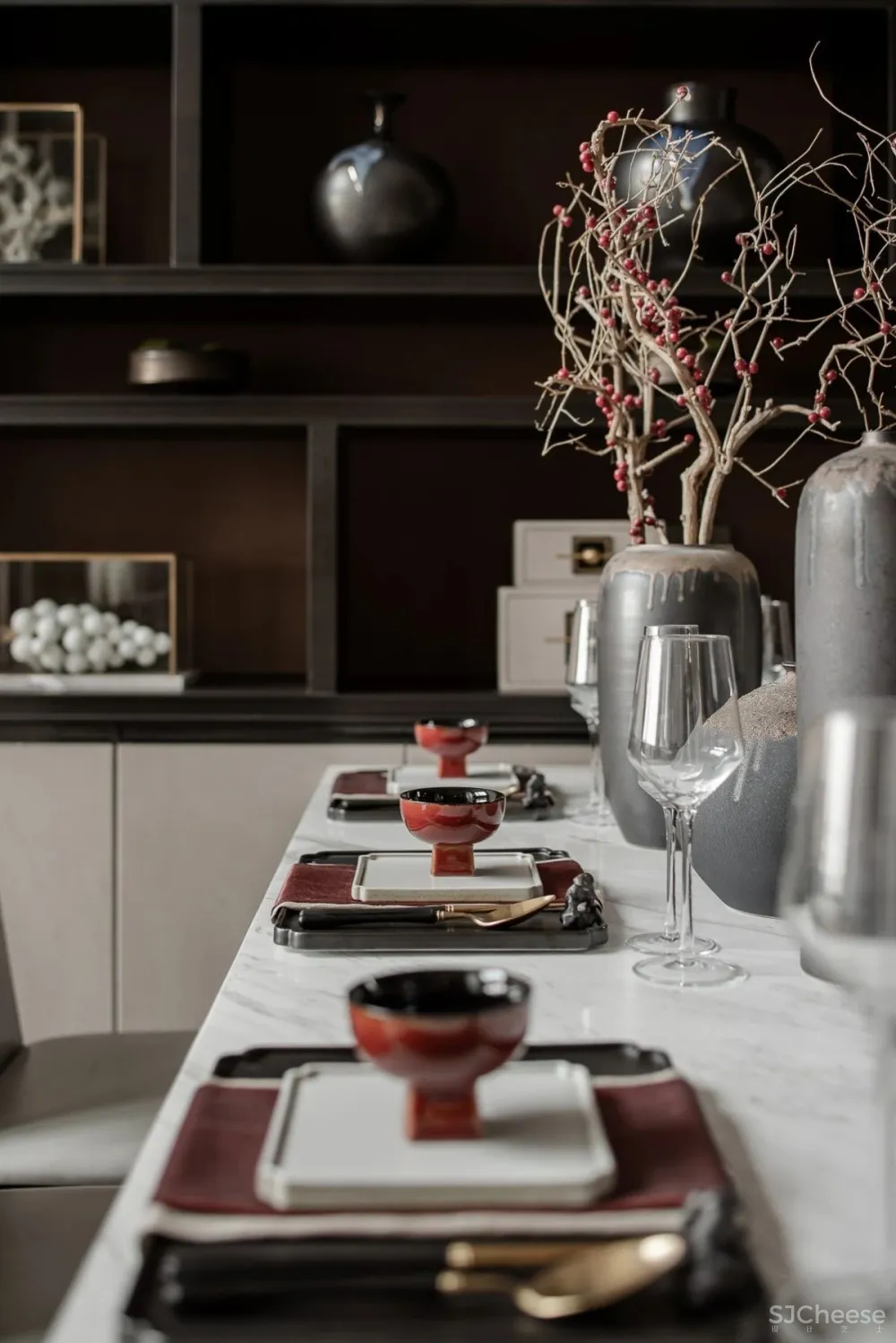 明德设计│塞上梦江南——银川万科翡翠公园上叠别墅样板间