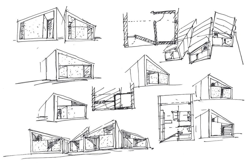 45㎡的混凝土LOFT，预制房也能有设计感！