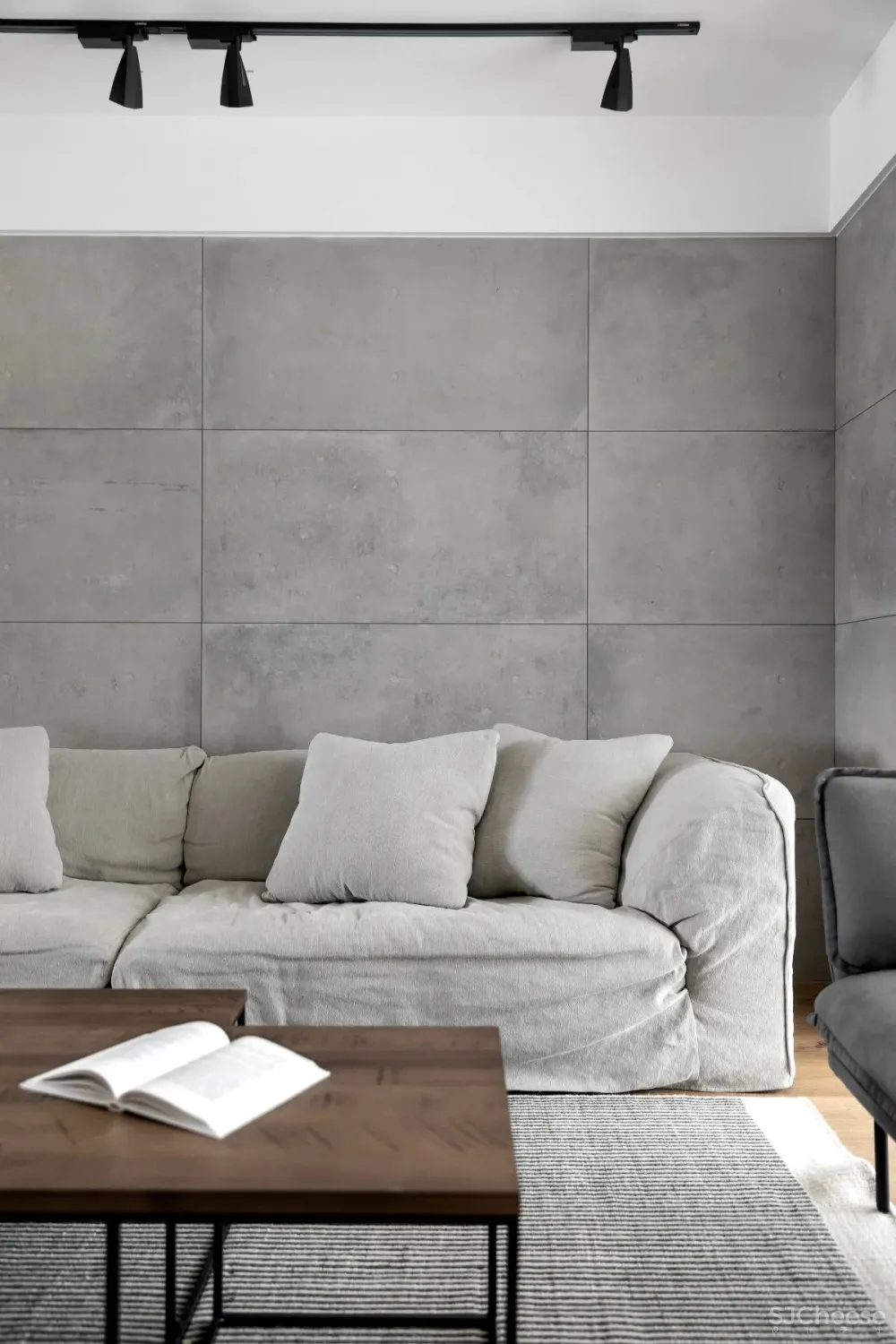 130㎡北欧简约,女主人爱生活,男主爱游戏,客厅书房设计一体