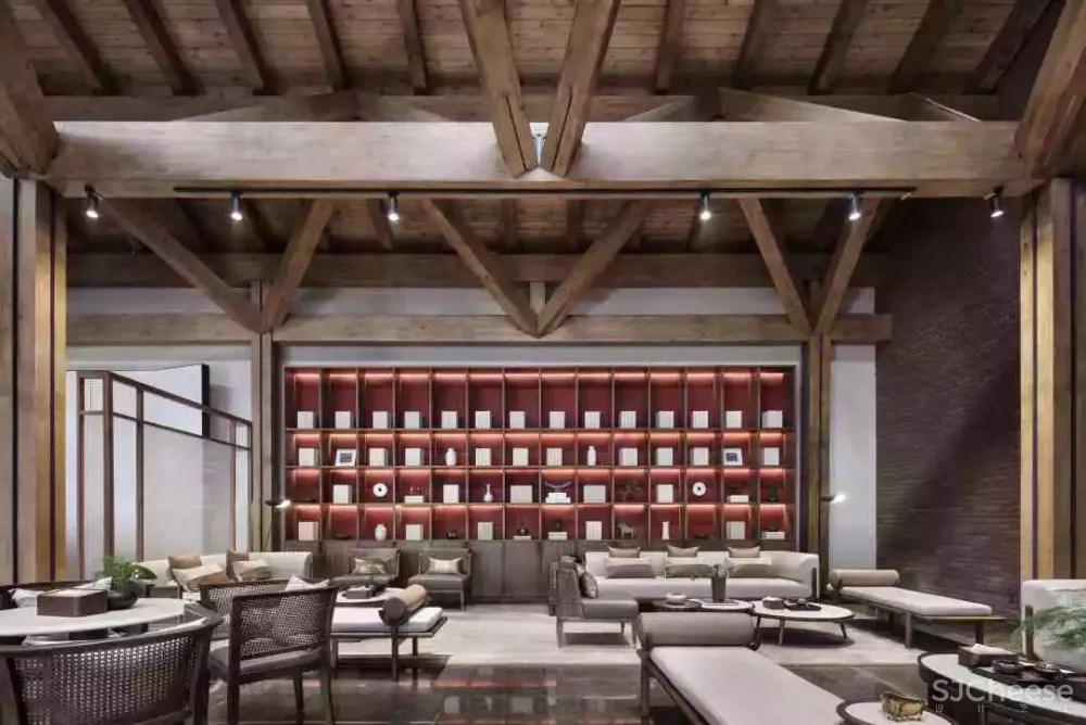 柏年印象设计 西安里城柳岸十里售楼中心 内敛的东方美学