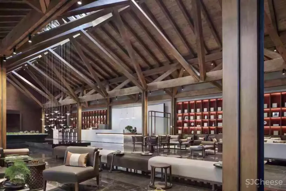 柏年印象设计 西安里城柳岸十里售楼中心 内敛的东方美学