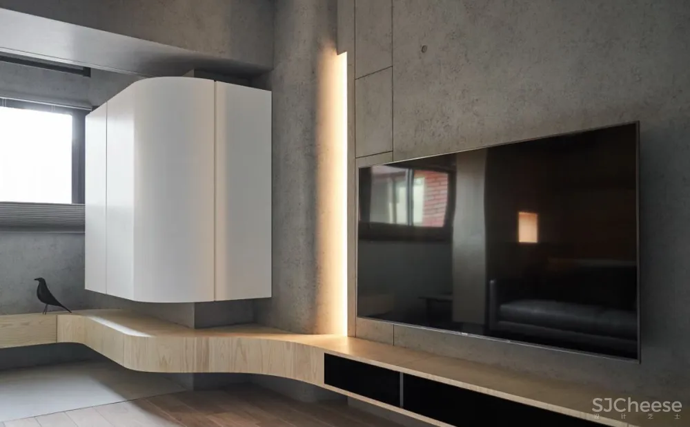 66㎡ 两居室,灯带这样用让家更有型