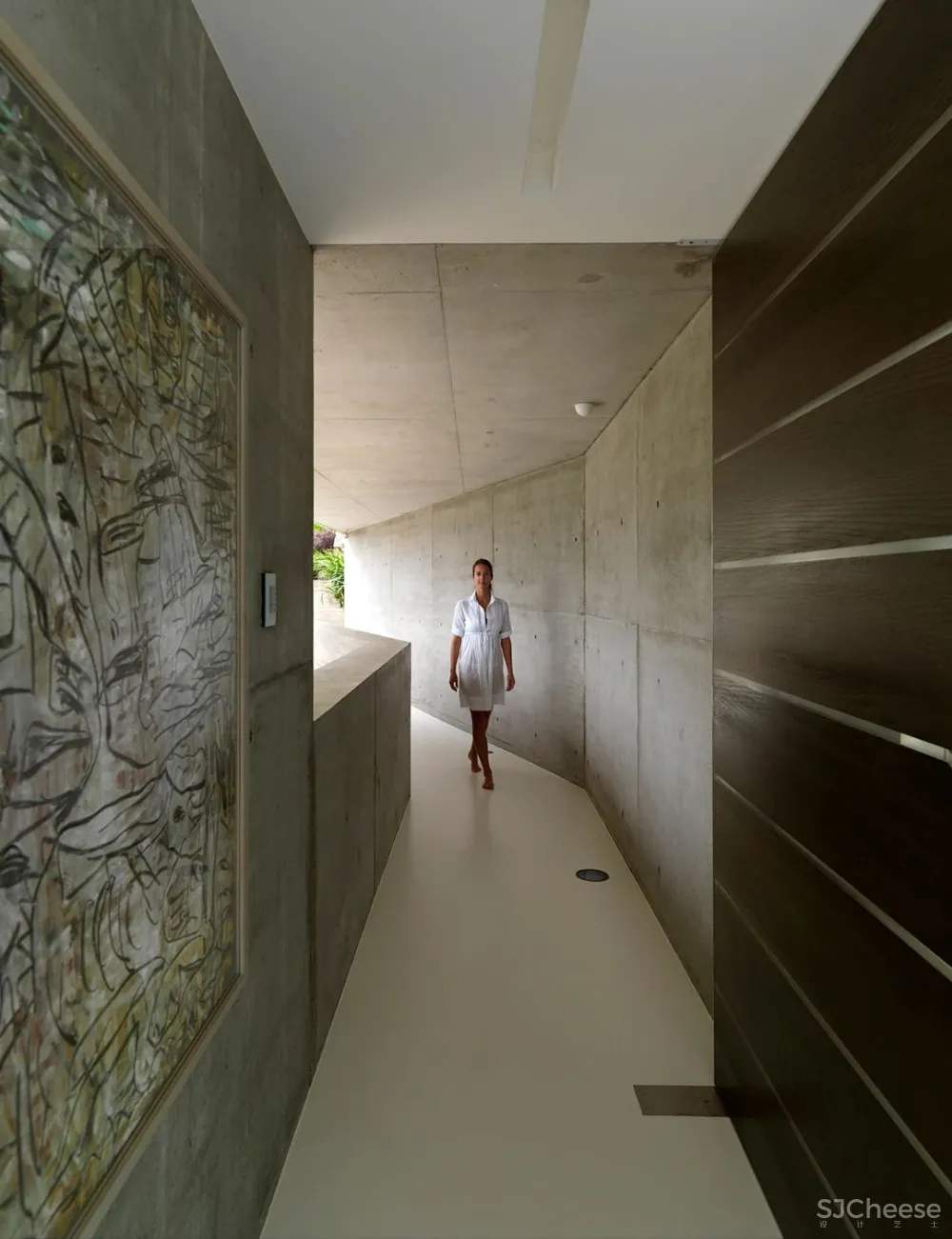 超酷的混凝土海景奢华别墅,深邃于空,容纳万境