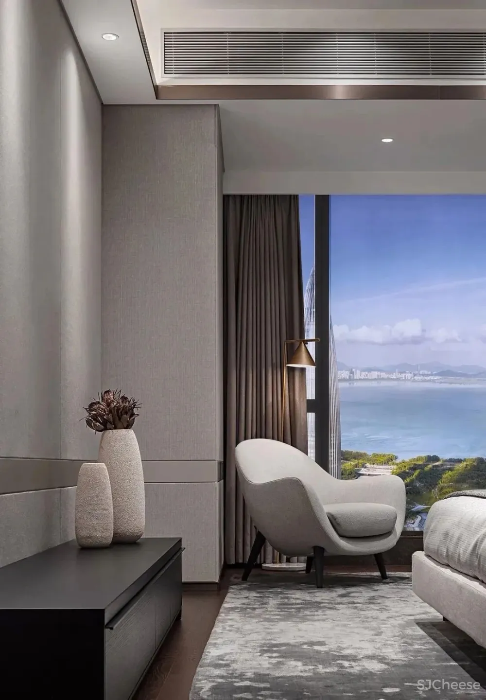 深圳湾顶级豪宅大平层样板间 让景观与室内融为一体 SCDA新作