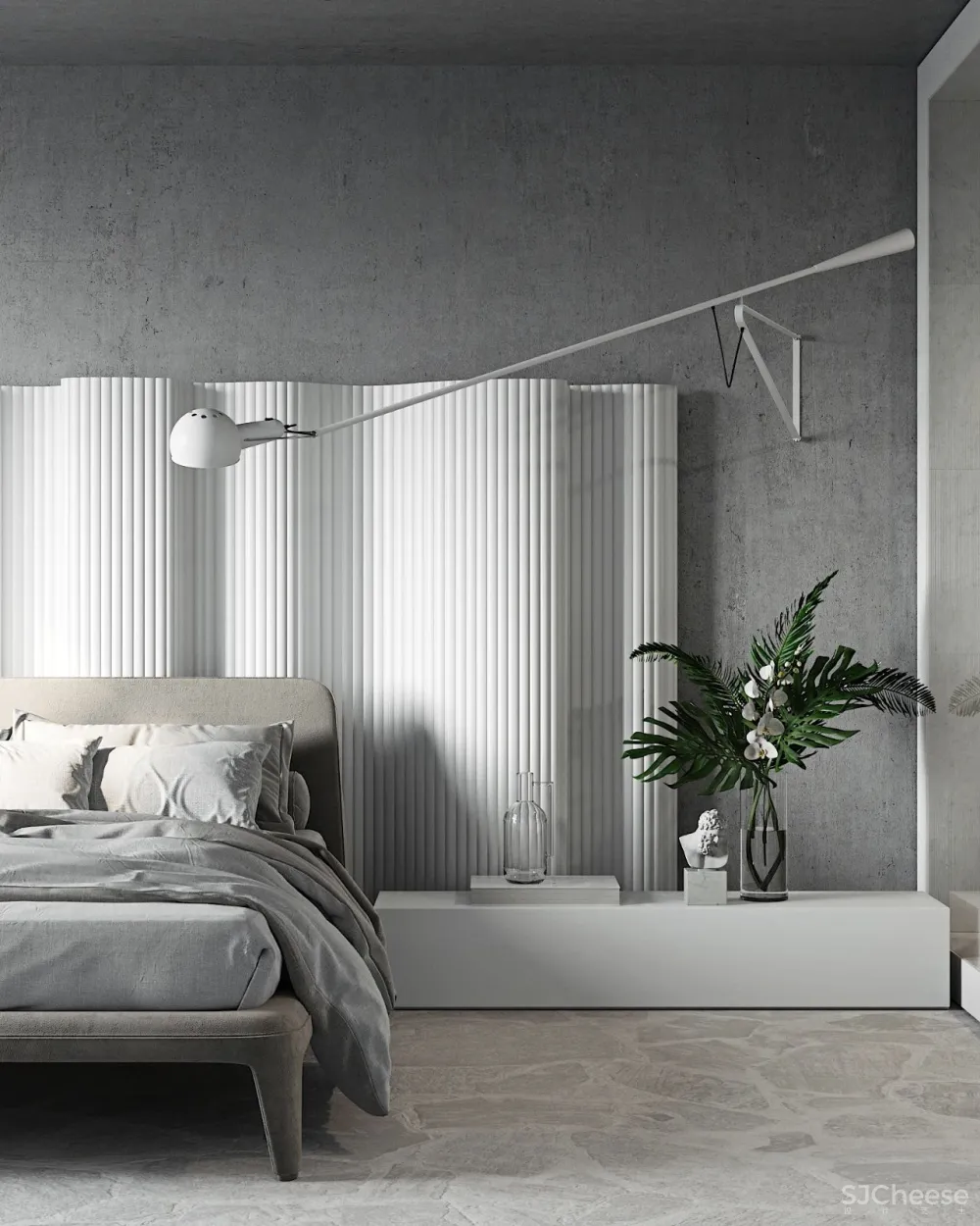 水泥灰 原木,打造自然现代风