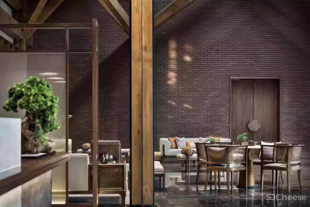 柏年印象设计 西安里城柳岸十里售楼中心 内敛的东方美学