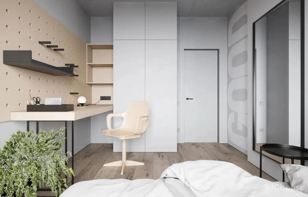 简约复式公寓,石材墙面竟如此有质感