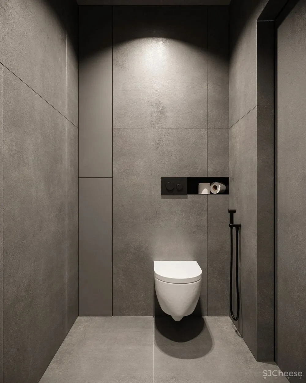 简约复式公寓,石材墙面竟如此有质感