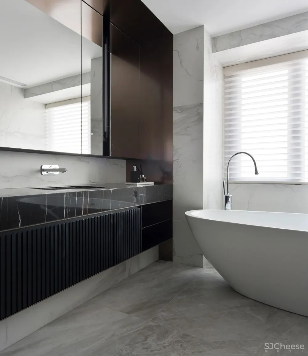 380㎡现代轻奢大宅,用线条勾勒空间的精髓!