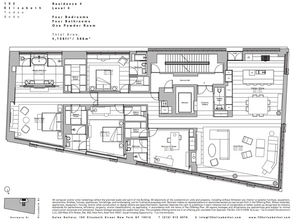 纽约曼哈顿152 Elizabeth豪华公寓设计 安藤忠雄