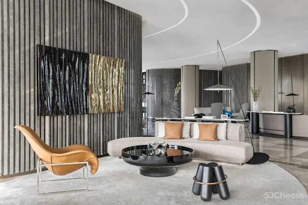 牧笛设计力作丨原木、灰砖,追求美感与质朴的平衡