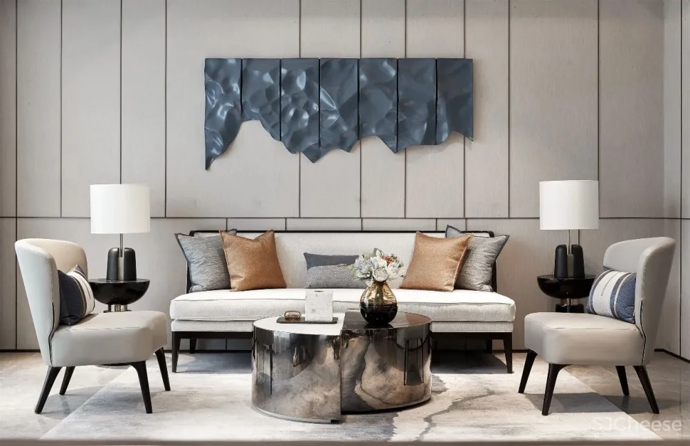 220㎡璀璨奢宅, 黑红配色,致敬经典!