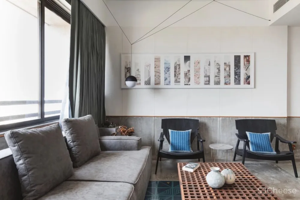 67㎡ 一室户,用水泥与木头就能缔造出时尚住宅