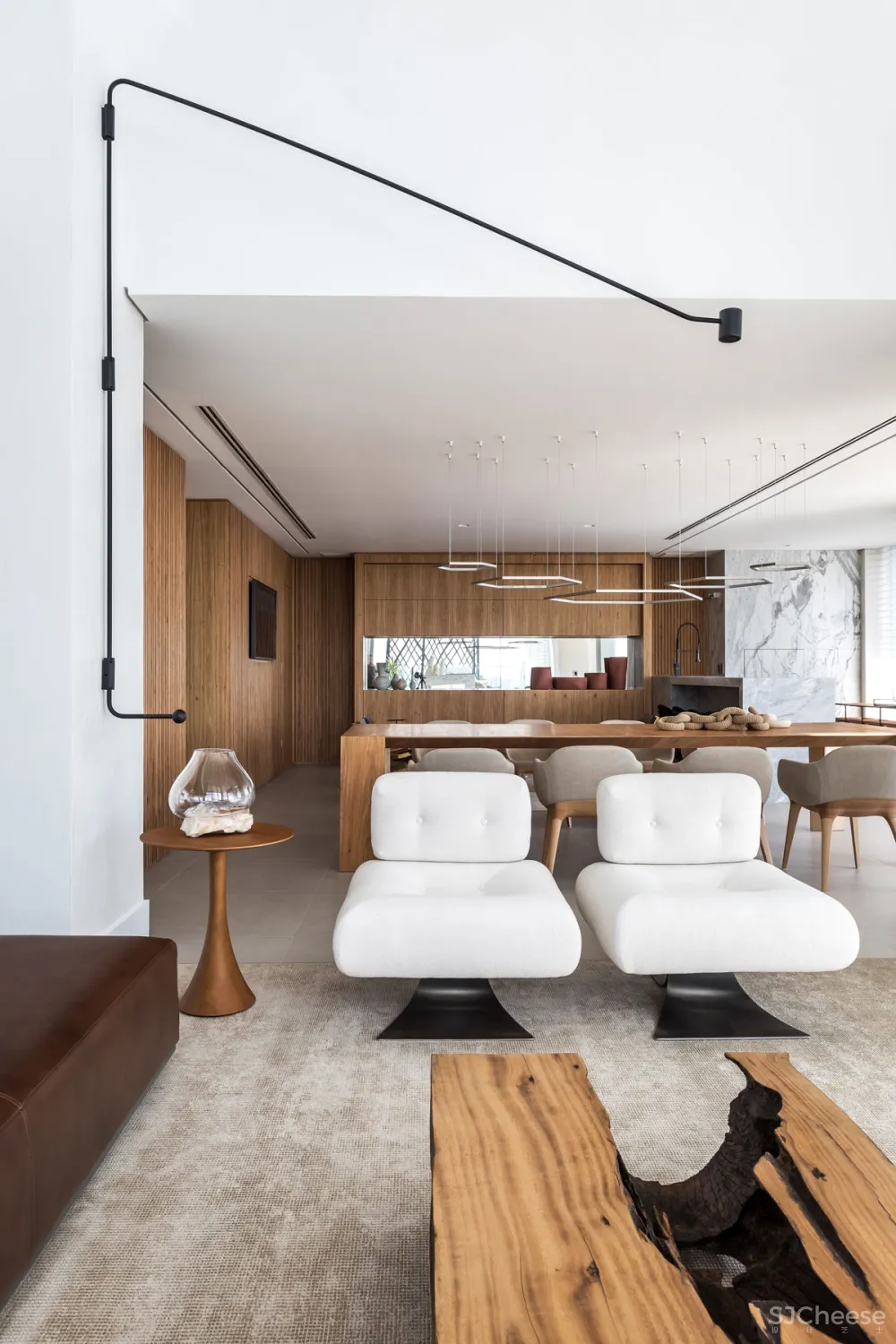 330m²顶奢复式的简约气质,低调而奢华