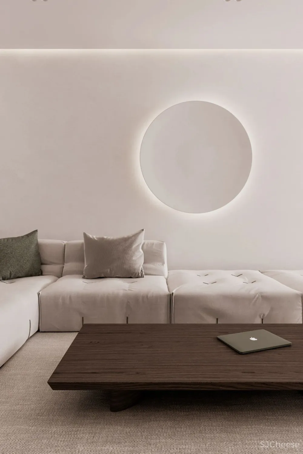 120㎡极简空间,平静和谐!