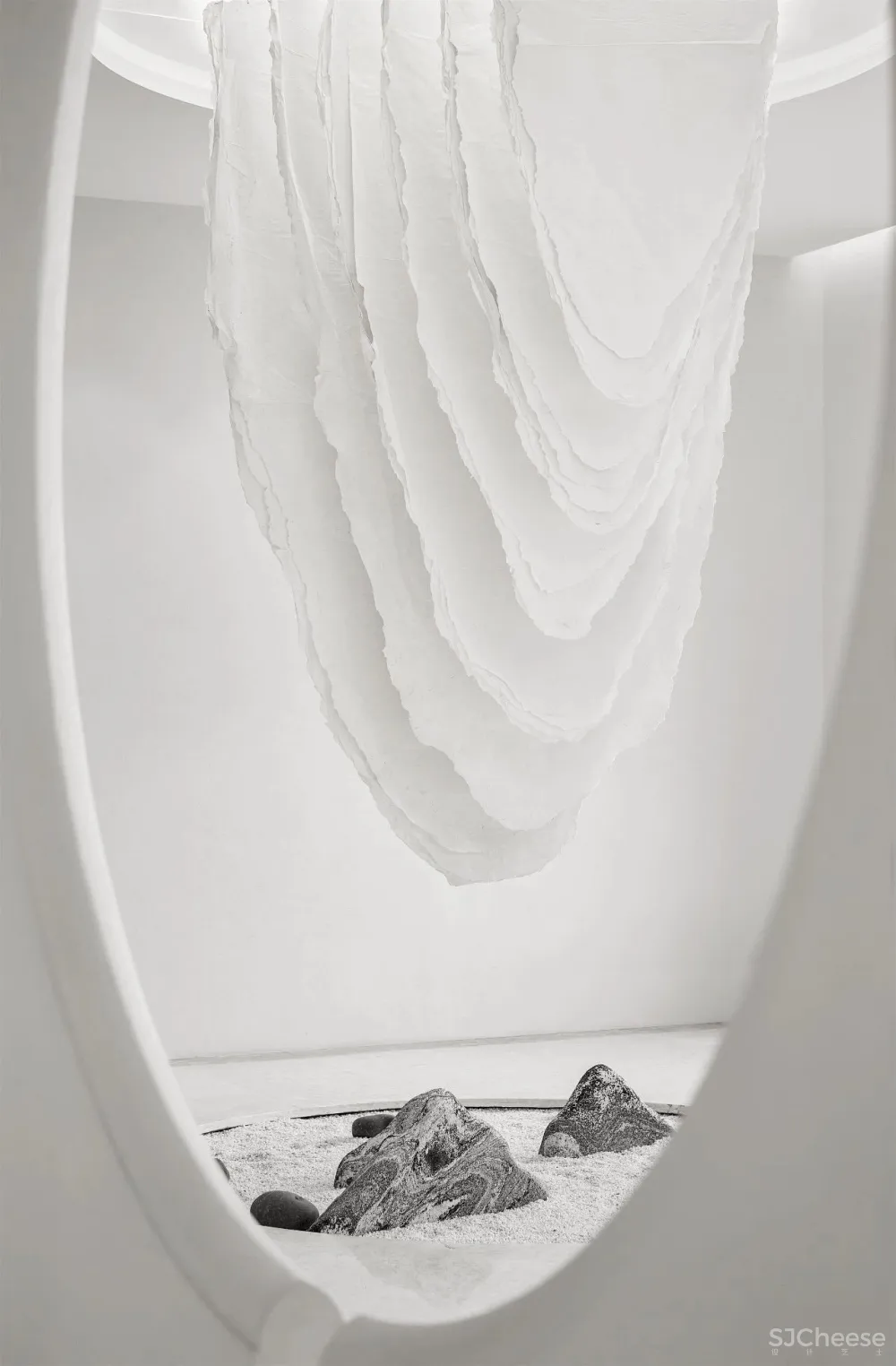 极致白意境,泼墨水云间