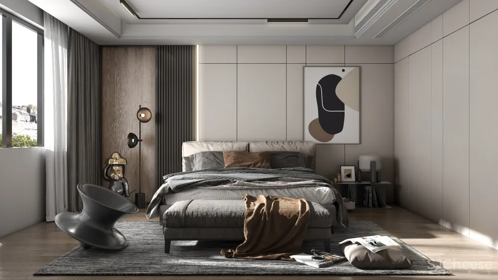 灰木色系住宅，干净优雅丨 崇德公馆样板间设计
