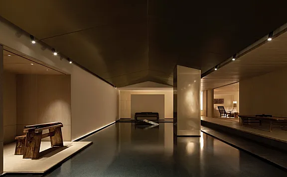 深圳东西茶室 – 田水月：水平线空间设计