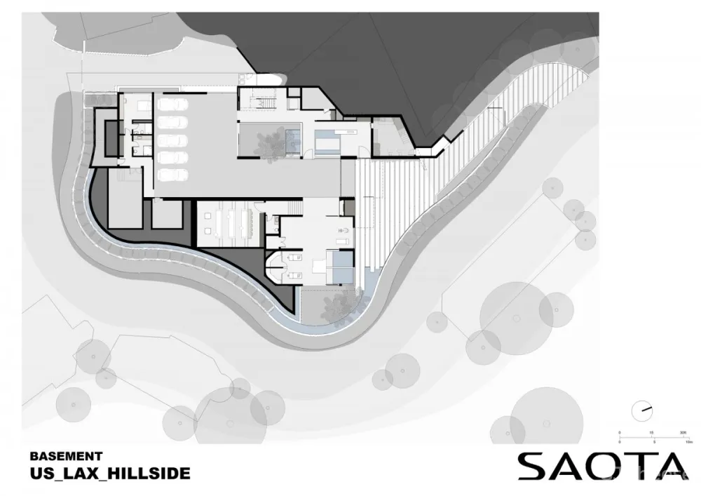 SAOTA | Hillside House , 洛杉矶天际线下的绿洲