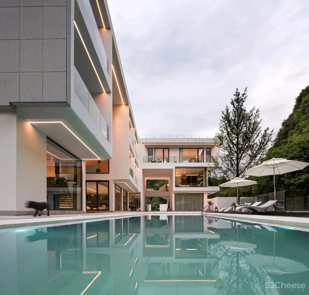 杉树林里的极美民宿