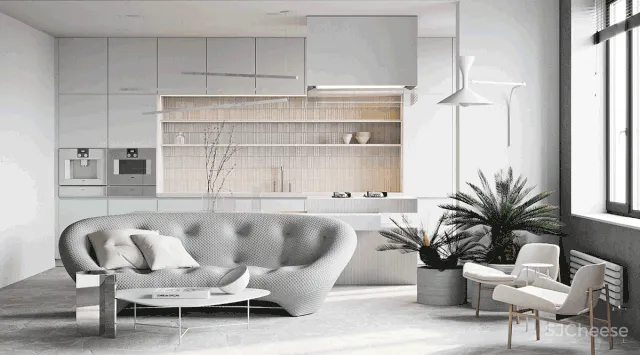 85㎡ 改成一室户,全开放式布局更显宽敞!