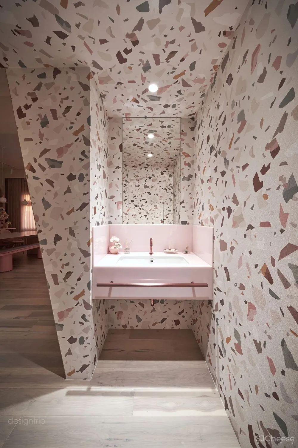 一个人，三只猫，144㎡ 糖果色度假屋