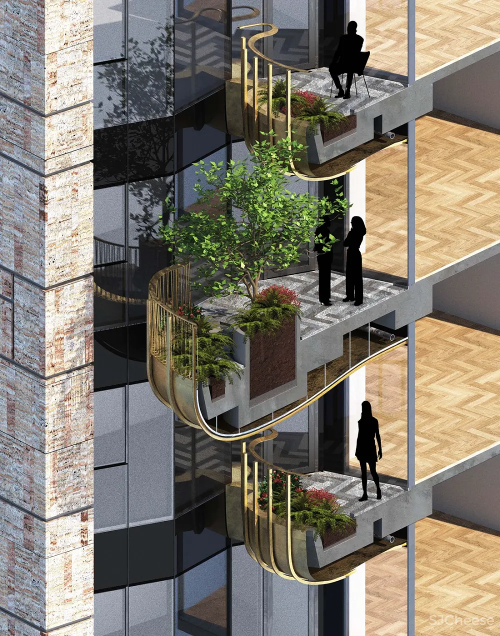 Heatherwick 最新公寓样板房公开,一层一户的全平层才是真豪宅!