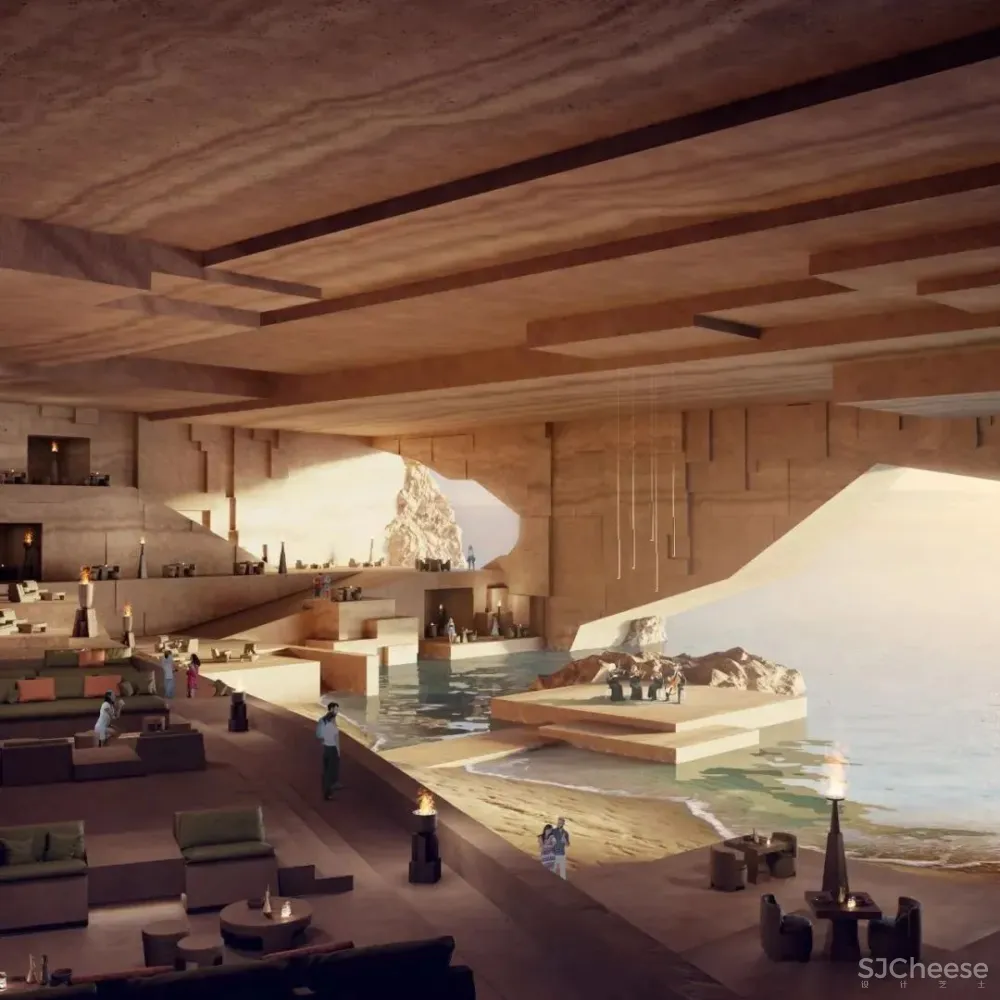 Caprini&Pellerin•海岛酒店将建筑几何完美融入自然环境!