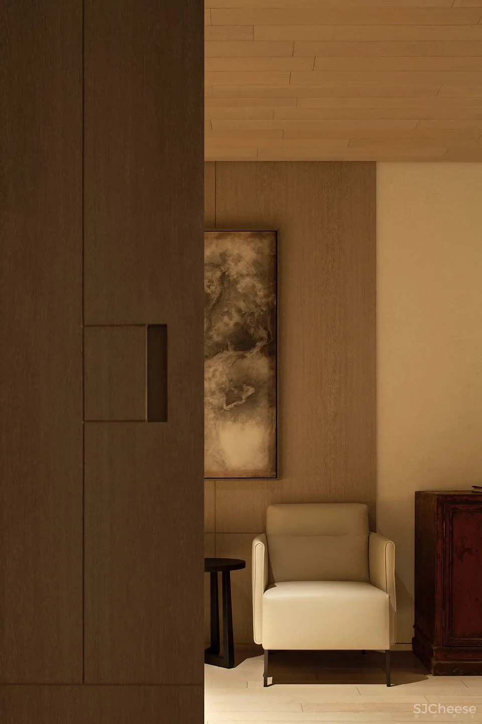 深圳东西茶室 – 田水月：水平线空间设计