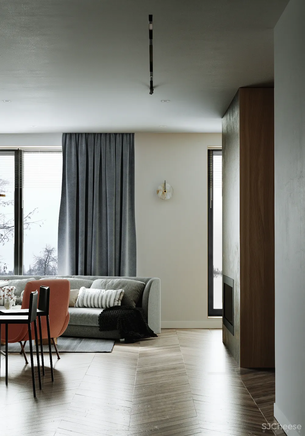 125㎡巴黎住宅，复古又简约的质感！