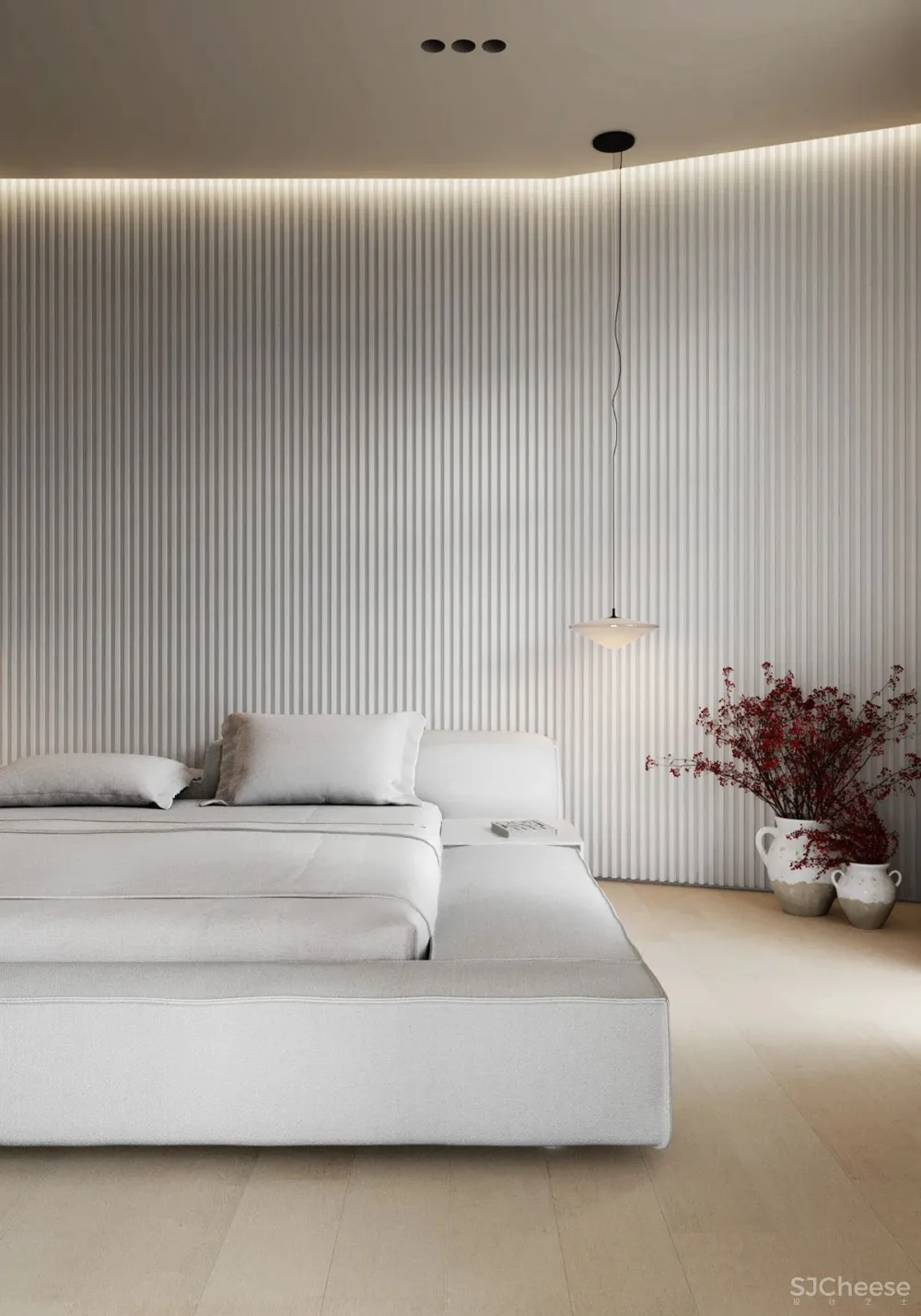 80㎡ 的一室户,隐藏式厨房布局更巧妙