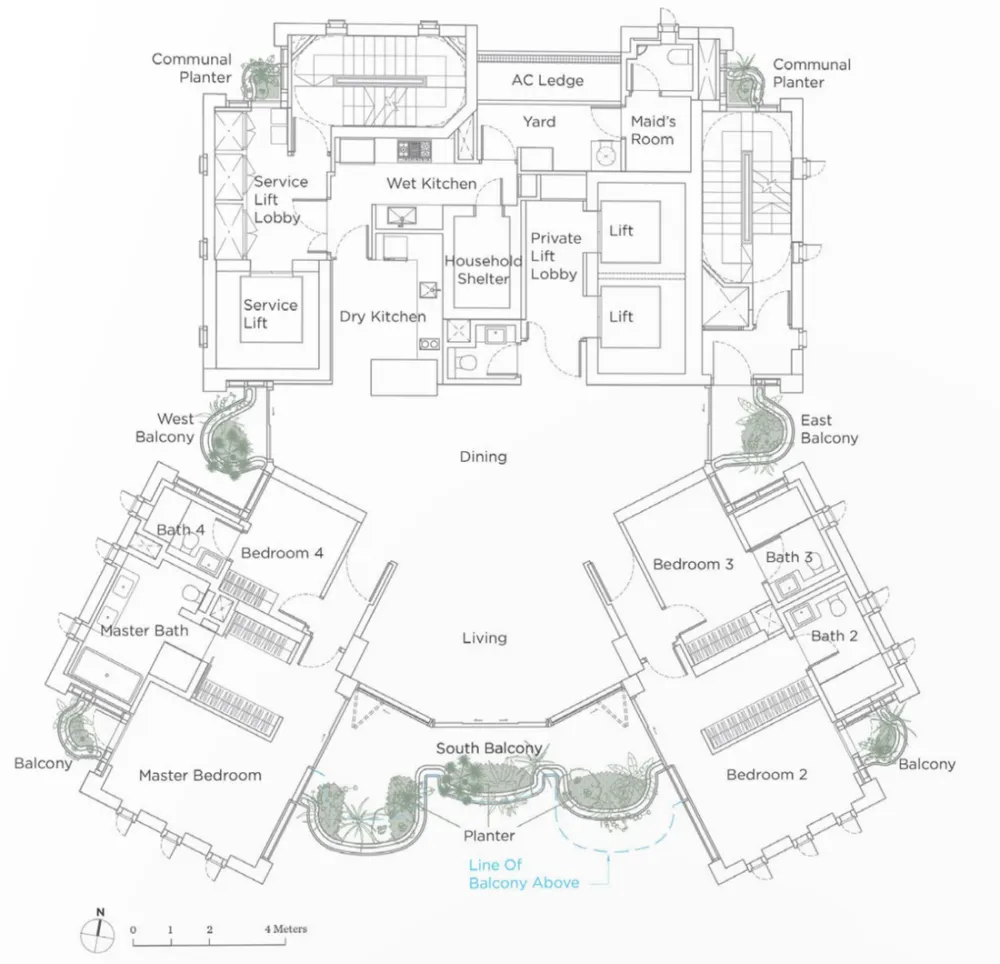 Heatherwick 最新公寓样板房公开,一层一户的全平层才是真豪宅!