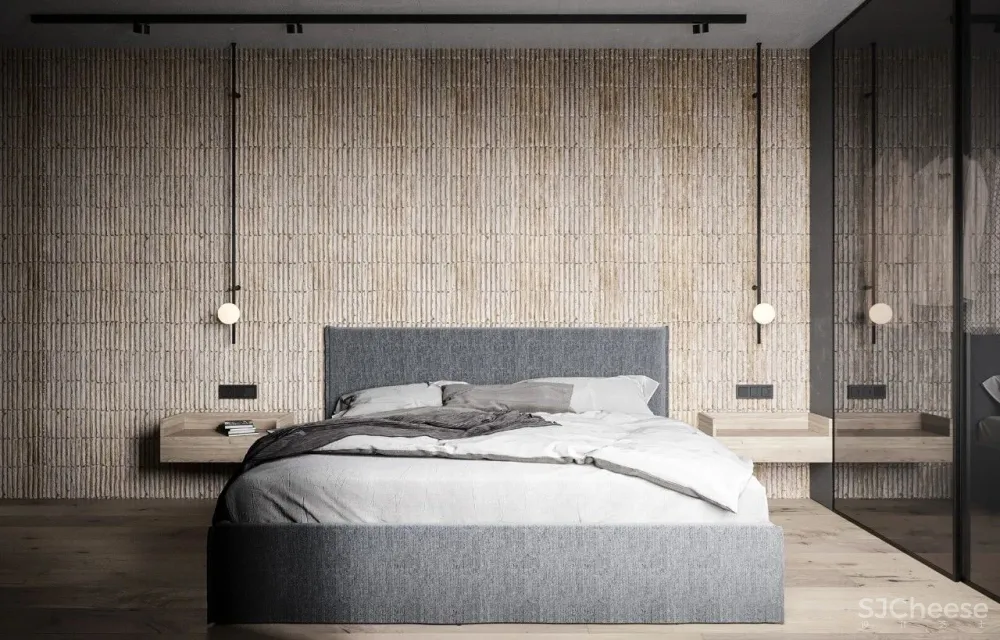 简约复式公寓,石材墙面竟如此有质感