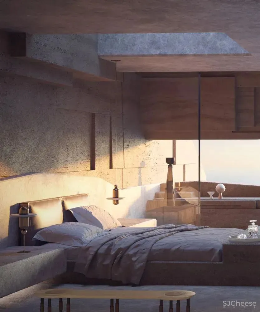 Caprini&Pellerin•海岛酒店将建筑几何完美融入自然环境!