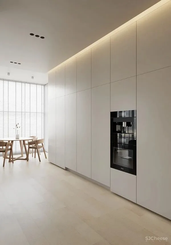 80㎡ 的一室户,隐藏式厨房布局更巧妙